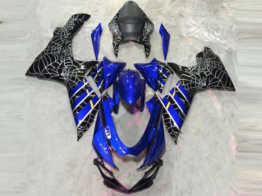 Acquista Carene Moto Suzuki GSXR 600 / GSXR 750 2011-2024 - Blu Nero Spider