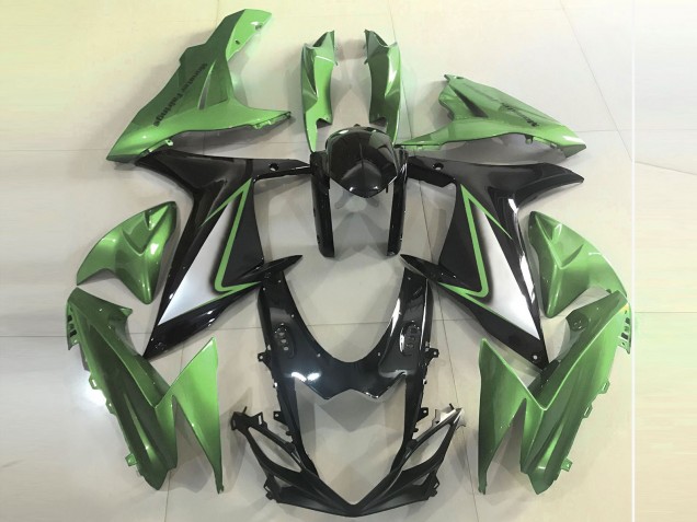 Acquista Carene Moto Suzuki GSXR 600 / GSXR 750 2011-2024 - Verde Nero Lucido