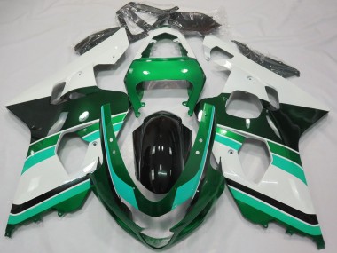 Acquista Carene Moto Suzuki GSXR 600 / GSXR 750 2004-2005 - Lucido Verde Verde Bianco