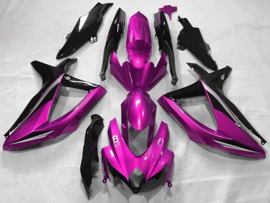 Acquista Carene Moto Suzuki GSXR 600 / GSXR 750 2008-2010 - Rosa Nero Lucido