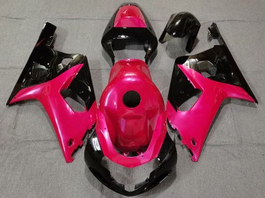 Acquista Carene Moto Suzuki GSXR 600 / GSXR 750 2001-2003 - Rosa Nero Lucido