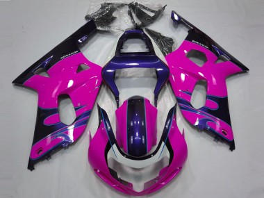 Acquista Carene Moto Suzuki GSXR 600 / GSXR 750 2001-2003 - Rosa Lucido Blu