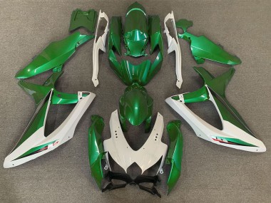 Acquista Carene Moto Suzuki GSXR 600 / GSXR 750 2008-2010 - Bianco Verde OEM Stile