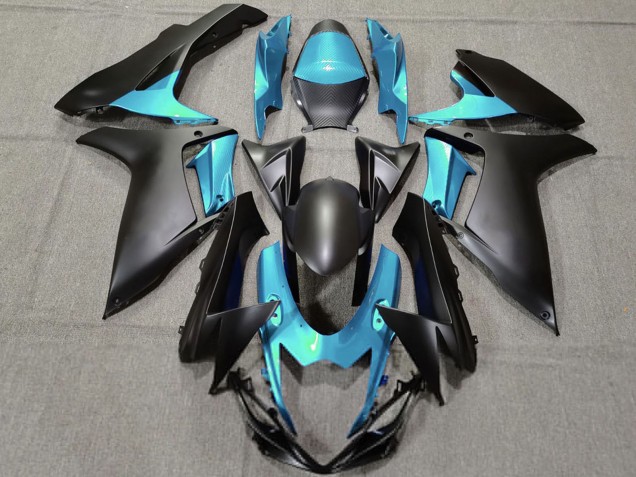 Acquista Carene Moto Suzuki GSXR 600 / GSXR 750 2011-2024 - Azzurro Chiaro Nero Opaco