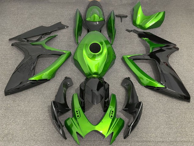 Acquista Carene Moto Suzuki GSXR 600 / GSXR 750 2006-2007 - Verde Nero