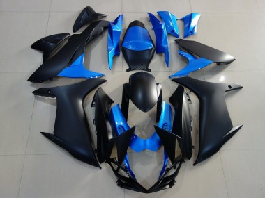 Acquista Carene Moto Suzuki GSXR 600 / GSXR 750 2011-2024 - Blu Nero Opaco
