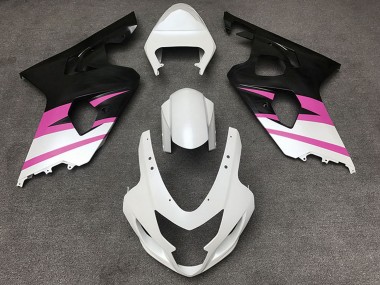 Acquista Carene Moto Suzuki GSXR 600 / GSXR 750 2004-2005 - Bianco Rosa Nero Opaco