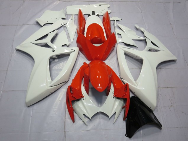 Acquista Carene Moto Suzuki GSXR 600 / GSXR 750 2006-2007 - Bianco Rosso