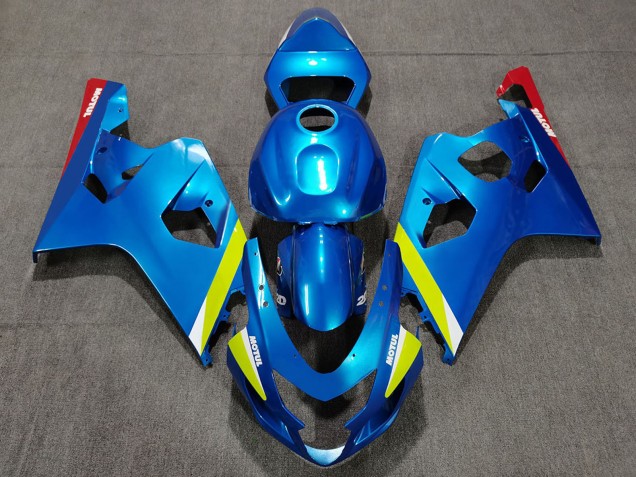 Acquista Carene Moto Suzuki GSXR 600 / GSXR 750 2004-2005 - Blu Giallo Rosso