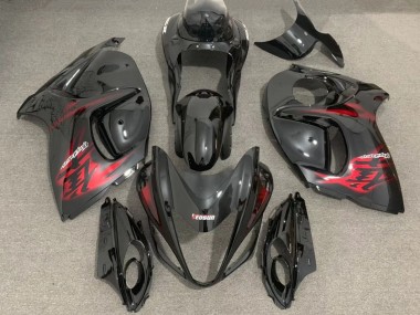 Acquista Carene Moto Suzuki GSXR 1300 2008-2020 - Nero Lucido Rosso
