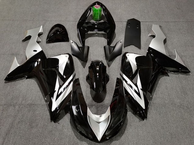 Acquista Carene Moto Kawasaki ZX10R 2006-2007 - Nero Lucido Argento