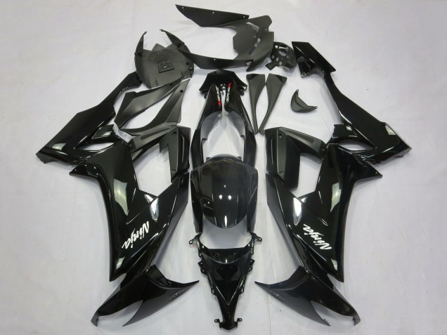 Acquista Carene Moto Kawasaki ZX10R 2008-2010 - Nero Lucido Nero Opaco Bianco Decal