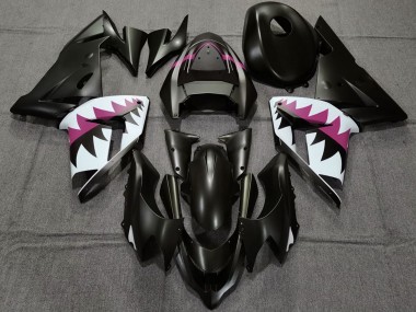 Acquista Carene Moto Kawasaki ZX10R 2004-2005 - Nero Opaco Rosa Squalo