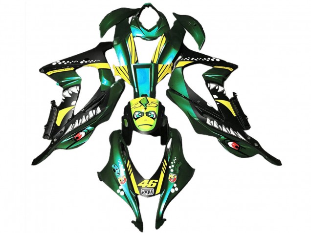 Acquista Carene Moto Kawasaki ZX10R 2016-2020 - Verde Foresta Giallo Squalo 46