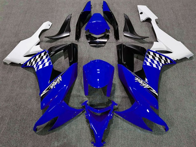 Acquista Carene Moto Kawasaki ZX10R 2008-2010 - Bianco Blu Nero