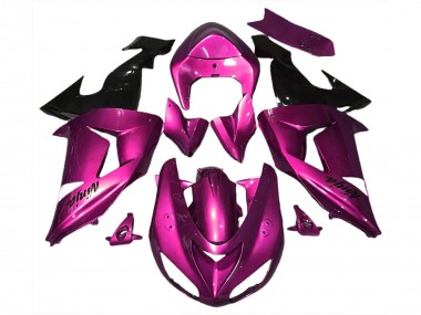 Acquista Carene Moto Kawasaki ZX10R 2006-2007 - Rosa Nero Lucido