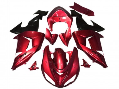 Acquista Carene Moto Kawasaki ZX10R 2006-2007 - Rosso Nero Lucido