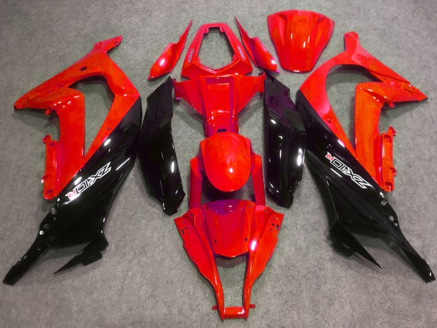 Acquista Carene Moto ABS Kawasaki ZX10R 2016-2020 - Rosso Nero Lucido