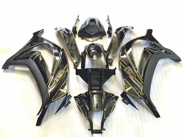 Acquista Carene Moto Kawasaki ZX10R 2011-2015 - Argento Nero Lucido Nero Opaco Oro
