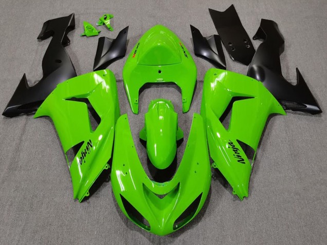 Acquista Carene Moto Kawasaki ZX10R 2006-2007 - Verde Nero Opaco