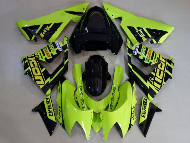 Acquista Carene Moto Kawasaki ZX10R 2004-2005 - Alta Visibilità Giallo Nero