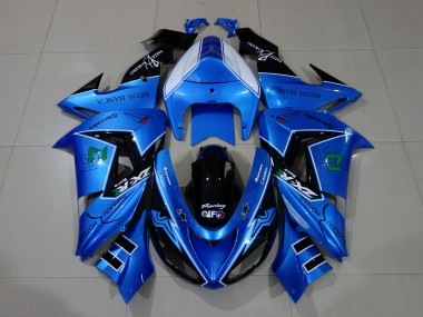 Acquista Carene Moto Kawasaki ZX10R 2006-2007 - Blu Liquido Nero Lucido