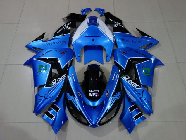Acquista Carene Moto Kawasaki ZX10R 2006-2007 - Blu Liquido Nero Lucido
