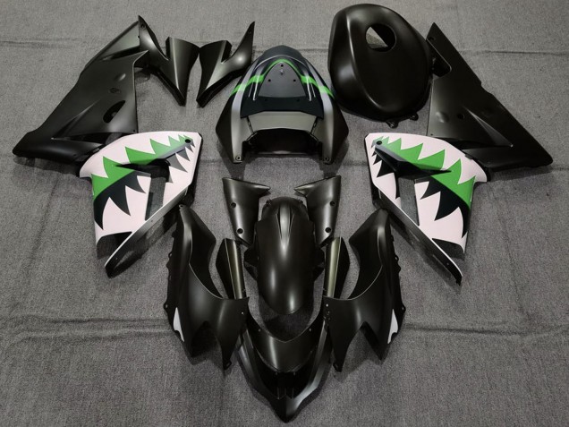 Acquista Carene Moto Kawasaki ZX10R 2004-2005 - Nero Opaco Verde