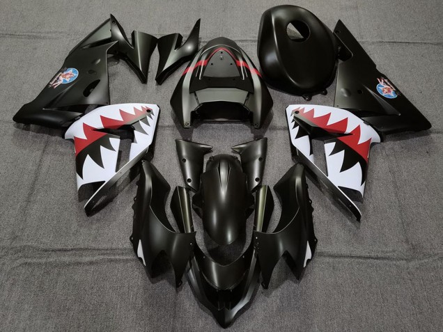 Acquista Carene Moto Kawasaki ZX10R 2004-2005 - Nero Opaco Betty Bomber