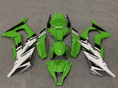 Acquista Carene Moto Kawasaki ZX10R 2011-2015 - Verde Bianco Nero Lucido OEM Stile