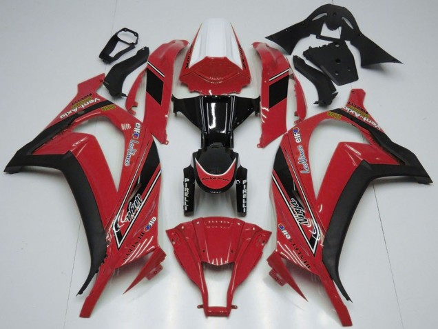Acquista Carene Moto Kawasaki ZX10R 2011-2015 - Bianco Rosso Nero Lucido OEM Stile