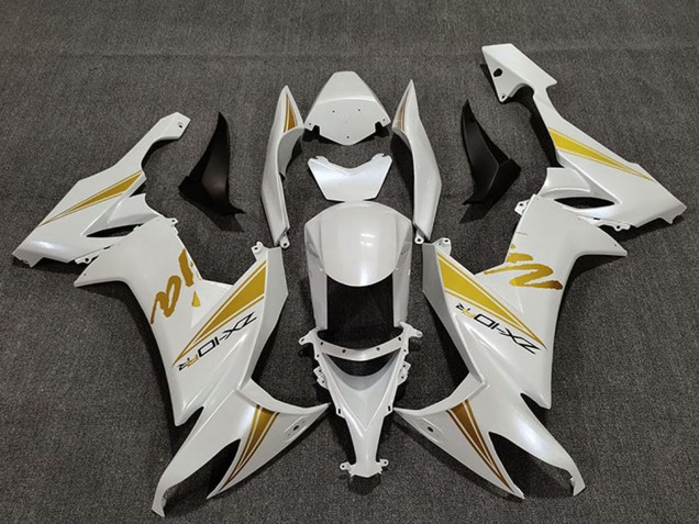 Acquista Carene Moto Kawasaki ZX10R 2008-2010 - Bianco Perla Oro