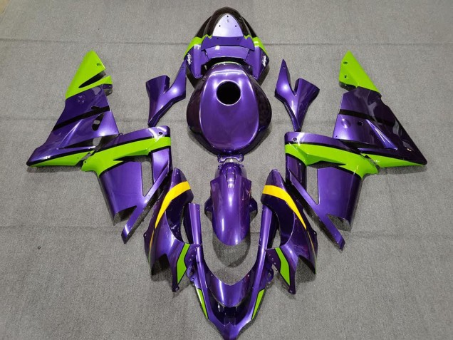 Acquista Carene Moto Kawasaki ZX10R 2004-2005 - Viola Verde Giallo