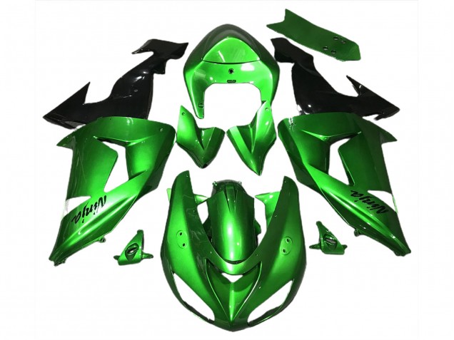 Acquista Carene Moto Kawasaki ZX10R 2006-2007 - Verde Nero Lucido