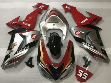 Acquista Carene Moto Kawasaki ZX10R 2006-2007 - Rosso Argento Oro Nero