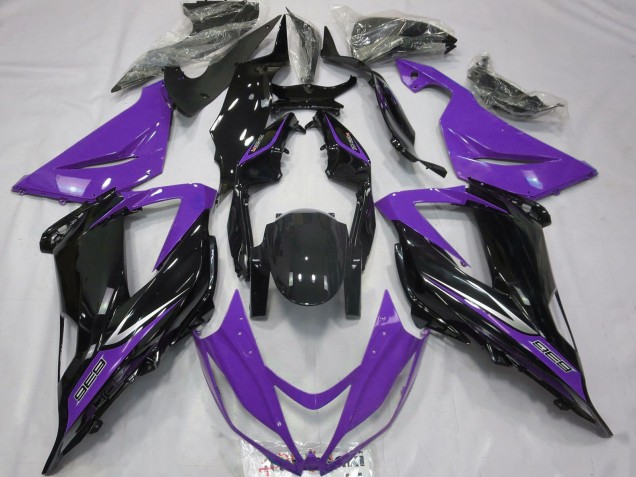 Acquista Carene Moto Kawasaki ZX6R 2013-2018 - Viola Nero Lucido
