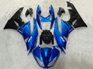 Acquista Carena Moto Kawasaki ZX6R 2009-2012 - Blu Nero Lucido