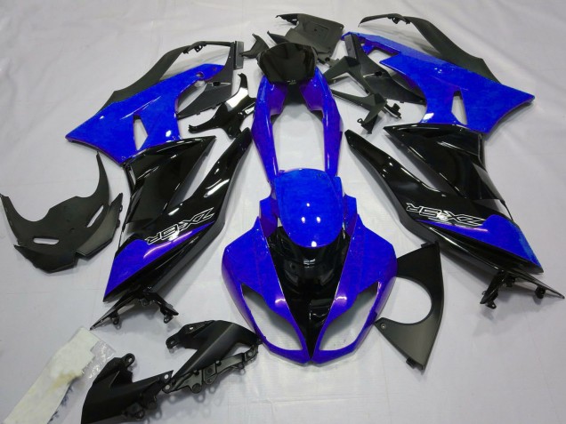 Acquista Carene Moto Kawasaki ZX6R 2009-2012 - Blu Nero Lucido