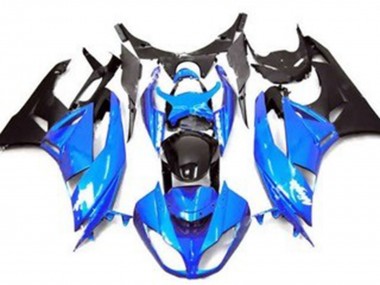 Acquista Carena Moto Kawasaki ZX6R 2009-2012 - Blu Nero Lucido Nero Opaco