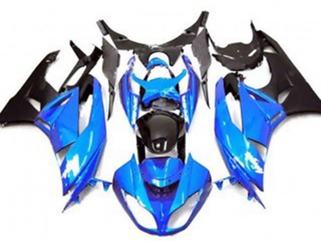 Acquista Carena Moto Kawasaki ZX6R 2009-2012 - Blu Nero Lucido Nero Opaco