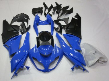 Acquista Carene Moto Kawasaki ZX6R 2009-2012 - Blu Nero Lucido Nero Opaco