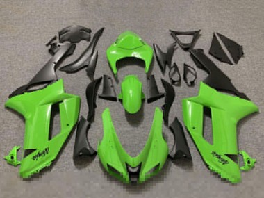 Acquista Carene Moto Kawasaki ZX6R 2007-2008 - Lucido Verde Nero Opaco