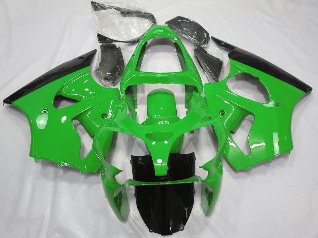 Acquista Carene Moto Kawasaki ZX6R 2000-2002 - Verde Nero Lucido