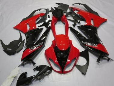 Acquista Carene Moto Kawasaki ZX6R 2009-2012 - Rosso Nero Lucido