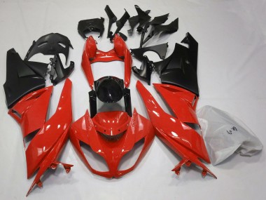 Acquista Carene Moto Kawasaki ZX6R 2009-2012 - Rosso Nero Lucido Nero Opaco