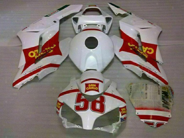 Acquista Carena Moto Honda CBR1000RR 2004-2005 - Bianco Rosso Giallo San Carlo 58