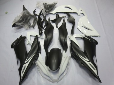 Acquista Carene Moto Kawasaki ZX6R 2013-2018 - Bianco Nero Opaco