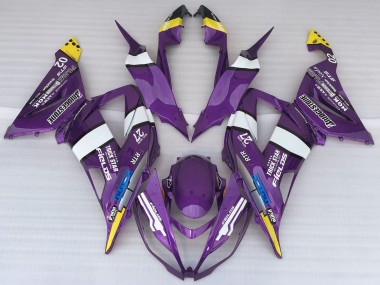 Acquista Carene Moto Kawasaki ZX6R 2013-2018 - Viola Giallo Bianco Blu