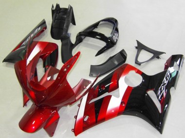 Acquista Carene Moto Kawasaki ZX6R 2003-2004 - Rosso Bianco Nero Lucido