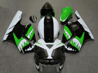 Acquista Carene Moto Kawasaki ZX12R 2002-2006 - Verde Nero Bianco Squalo